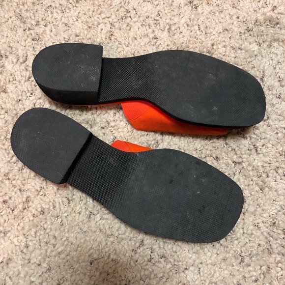 Bright orange 90s platform sandals - Picture 3 of 4